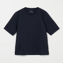 スリードッツ Tシャツ レディース three dots スリードッツ HG1001Y スーパーファイン クルーネックTシャツ black white 透け防止カットソー ダンボール素材 クルーネック レディース 2023年春夏 送料無料