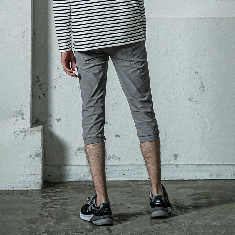 RESOUND CLOTHING リサウンドクロージング RC35-HP-002 RE cropped PT グレー メンズ ナイロンイージー クロップド パンツ 2025年春夏 送料無料