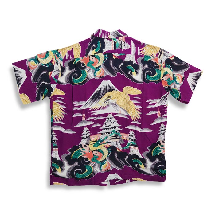 SunSurf サンサーフ Lot No. SS38866 SUN SURF SPECIAL EDITION “LEGENDARY HAWAII” 175 パープル アロハシャツ メンズ 箱付き 2022春夏 日本製 送料無料