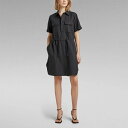 商品詳細 「Millery Pockets Dress」 Millery Dressは、サイドスリット入りの膝丈ドレス。 袖口を折り返したセミショートスリーブスタイルです。 長い前立てにボタンが付いたシャツ襟デザイン。 ウエストのドローコードを絞ればタイトなシルエットも楽しめます。 サイドにシームポケット付き。 レギュラーフィット ・シャツカラー ・深いポロ開き、ボタン付き ・袖を折り返したデザイン ・胸にフラップポケット、サイドの縫い目にポケット ・腰にドローコード ・ひざ丈、サイドスリット 素材・生地 Tiki Linen 細いコットンとリネンをミックスした薄手のファブリック。 リネン繊維の凹凸感がイレギュラーな質感を生み出しています。 ・織り素材 ・G-Star Rawのコットン製品を買うことは、ベター・コットン・イニシアティブ （Better Cotton Initiative）を介してサステナブルなコットン農家を支えることに繋がります。 ベターコットンはマスバランス方式で調達されています。 ・リネンは、通常、殺虫剤の使用を必要とせず、再生可能かつ生分解性の天然繊維のため、 　従来のコットンに比べて強く、必要とする水の量も少なく済みます。 ※SALE商品の返品、交換はお断りさせていただいております。 あらかじめご了承ください。 ※布地の特性上、同サイズでも商品に約1&#12316;2センチ程度の個体差が生じる場合がございます。 予めご了承下さいませ。 素材 コットン77% リネン23% 原産国 インド製 カラー Dark Black/Cloack サイズ 肩幅 身幅 着丈 袖丈 XS 36.0cm 47.0cm 96.0cm 23.0cm ※サイズ - 約cm ※サイズ表記はメーカーサイト表記の寸法 また素材、加工などにより若干の誤差(個体差)が生じる場合があります。 ■商品について 当店では在庫を実店舗、ならびに他のWEBサイトと共有しております。 そのため、誠に申し訳ございませんが在庫状況をリアルタイムで反映できず、 商品をご用意することができない場合があります。 （メーカー在庫を確認して在庫があれば早急にお取り寄せいたします） メーカー希望小売価格はメーカー商品タグに基づいて掲載しています