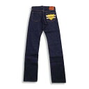 桃太郎ジーンズ  桃太郎ジーンズ × UNIQUE JEAN STORE コラボデニム Corpokkur コロポックル 熊 0201UJS-K 2023年 限定 特別プリント 別注 コラボデニム コロポックル スリム ストレート 15.7oz チェーンステッチ 裾上げ無料 送料無料