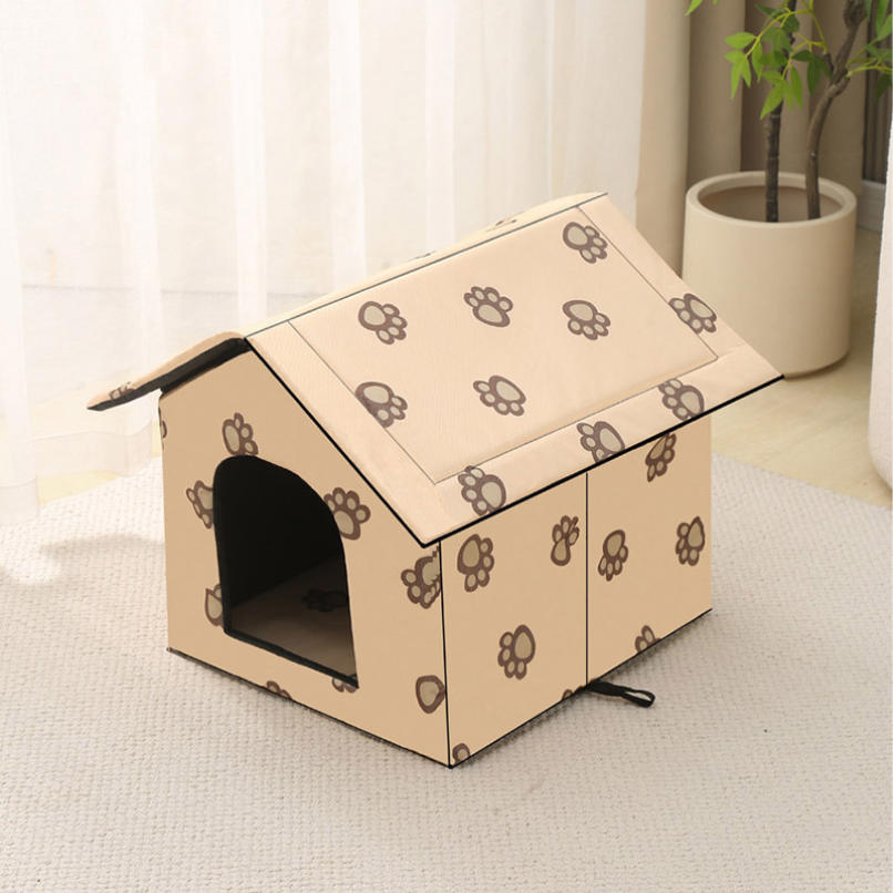 500円OFFクーポン 猫ハウス 猫小屋 屋外 防水 犬小屋 猫ベッド 通气性 ペットテント キャットハウス ドッグハウス 野良猫 ワンちゃん 折りたたみ式 暖かい 防寒 防風 冬寒さ対策 おしゃれ 屋外キャビンシェルター 猫の家 猫用品 冬用 休憩所 LKSDN