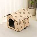 猫ハウス 猫小屋 屋外 防水 犬小屋 猫ベッド 通气性 ペットテント キャットハウス ドッグハウス 野良猫 ワンちゃん 折りたたみ式 暖かい 防寒 防風 冬寒さ対策 おしゃれ 屋外キャビンシェルター 猫の家 猫用品 冬用 休憩所 LKSDN