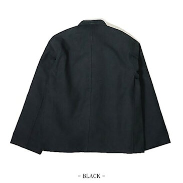 モールスキンチャイナジャケット ブラック 3（XLサイズ）