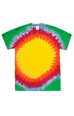 【本当の最安値に挑戦します 】 タイダイ Tシャツ 半袖【colortone トーン TD1140 Sunburst Rainbow Tee】メンズ レディース ユニセックス アメカジ ビンテージ風 フェス お揃い カジュアル レ…