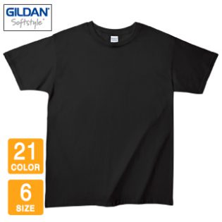 【短納期対応 まとめ買い歓迎】GILDAN ギルダン tシャツ 半袖 無地 大人 メンズ レディース ジュニア 男女兼用 スポーツ 大きいサイズ 薄手 コットン アメカジ ストリート 63000 4.5オンス ソフトスタイル Tシャツ イベント オールシーズン 黒 ネイビー グレー 白 XS〜2XL