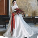 楽天unique weddings海外挙式 花嫁 二次会 wedding dress ブライダル ウェディングドレス 結婚式 前撮りドレス サテン シンプル ロングドレス 海外旅行 リゾートドレス 挙式 パーティードレス レディース 成人式 演奏会 ビーチフォト セミオーダー