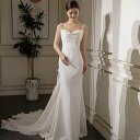 ウェディングドレス 花嫁 海外挙式ドレス wedding dress 二次会 ロングドレス 結婚式 高級感 オーダーメイドも可能 吊りスカート トレーンタイプ Aラインドレス Aラインドレス 着痩せ 前撮り 披露宴 お呼ばれ 蝶結び ハネムーンフォト 撮影 食事会(4)