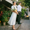 ウェディングドレス 花嫁 wedding dress 真珠 二次会 前撮り ドレス 海外挙式 シンプル 結婚式 成人式 ビンテージ ロイヤル パーティードレス ...
