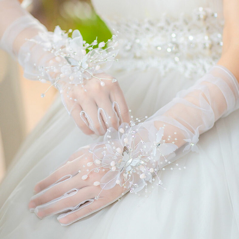 ブライダル手袋 ショート glove ウェディング ショート グローブ レース 花嫁手袋 二次会 挙式 グローブ ウエディング 小物 披露宴 結婚式