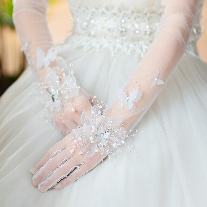 ブライダル手袋 ショート glove ウェディング ショート グローブ レース 花嫁手袋 ...