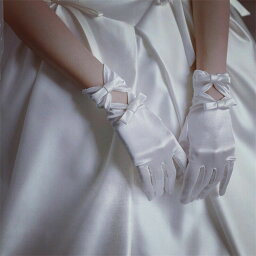 ウェディング グローブ wedding glove ショート グローブ 花嫁 ブライダル 手袋 二次会 グローブ 高級 グローブパーティー手袋 サテングローブ 可愛い 披露宴 撮影道具