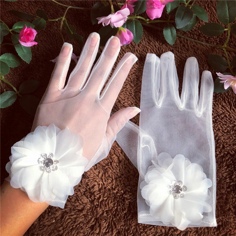 ブライダル グローブ wedding glove ウェディング グローブ ショート グローブ 花嫁 手袋 透け感 二次会 レース グローブ 高級 グローブ パーティー手袋 挙式グローブ 優雅 披露宴 撮影道具
