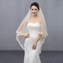 ウェディングベール 花嫁 愛の言葉 シャンパン色 セミロング 結婚式 披露宴 挙式 高級感 ベールアップ レース付き フワフワ アイボリー スパンコール 優雅 ...