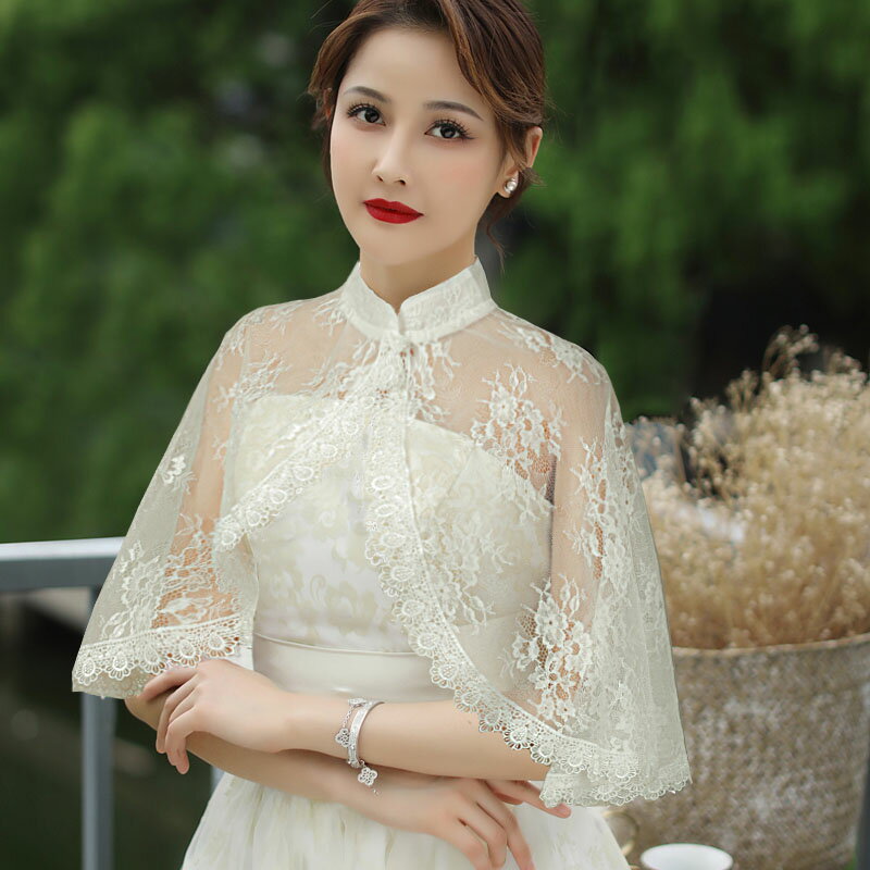 ウェディングケープ ウエディングケープ ウエディングショール オフホワイト ケープ ブライダル 結婚式 二次会 披露宴 発表会 花嫁 肩掛け ハイネック ウェディングショール ウェディングボレロ ウエディングボレロ マント 花嫁小物 海外挙式 前撮り レース