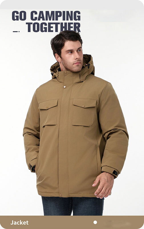 Coach Jackets - ジャケット メンズ 秋冬 コート シンプル ブルゾン 長袖 無地 防風 フード付き カジュアル おおきいサイズ