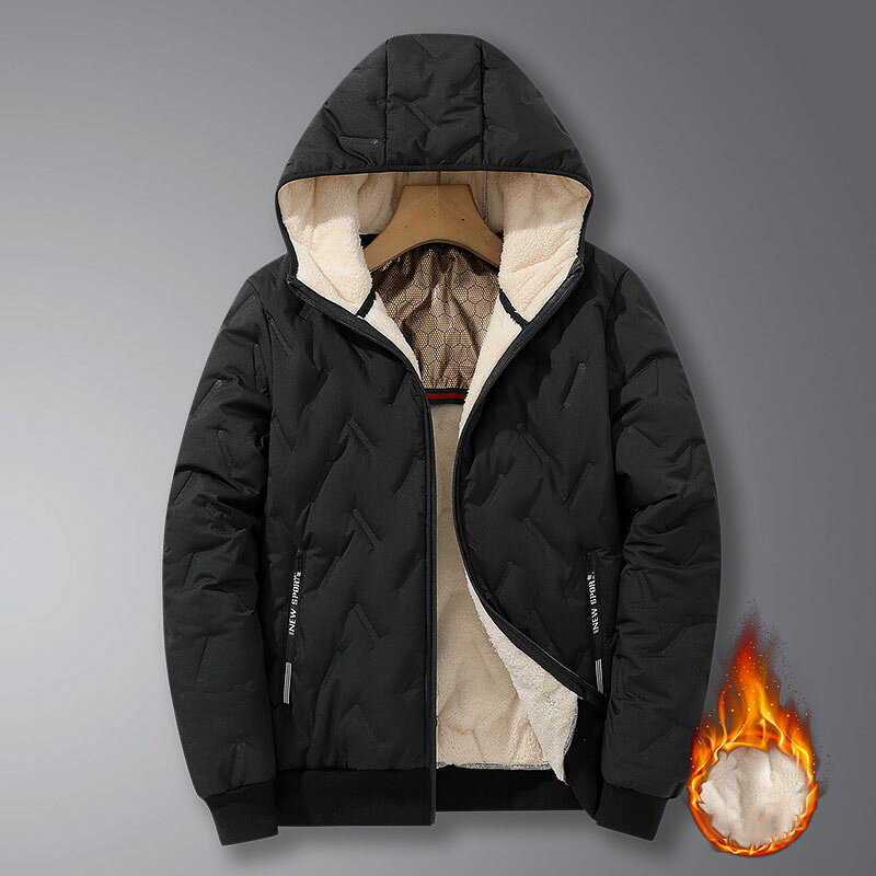 Down Coat - ジャケット おしゃれ メンズ 暖かい フード付き ケット 通勤 男性着 20代 30代 40代 厚手 レギュラー丈 大きいサイズ オーバーコート ファッション ダウン アウター 撥水 無地 ブラック カーキ ダウンコート 軽量 冬服 メンズジャケット