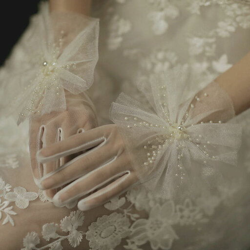 オフホワイト ブライダル ウェディンググローブ 花リボン パール 結婚式 挙式 パーティー 花嫁 コンサート パーティー 二次会 イベント ステージ ブライダル用 オフホワイト ブライダル ウェディンググローブ 花リボン パール 結婚式 挙式 パーティー 花嫁 コンサート パーティー 二次会 イベント ステージ ブライダル用