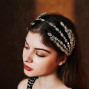 ウェディングヘッドドレス カチューシャ ティアラ ラインストーン カチューシャティアラ 結婚式 前撮り 二次会 発表会 演奏会 誕生日 記念日 ブライダル パー...