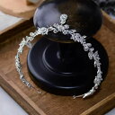 ウェディングヘッドドレス 髪飾り 額飾り フロントレット 結婚式 二次会 発表会 演奏会 披露宴 前撮り ブライダル パーティー 花嫁小物 頭飾り シルバー ビ...