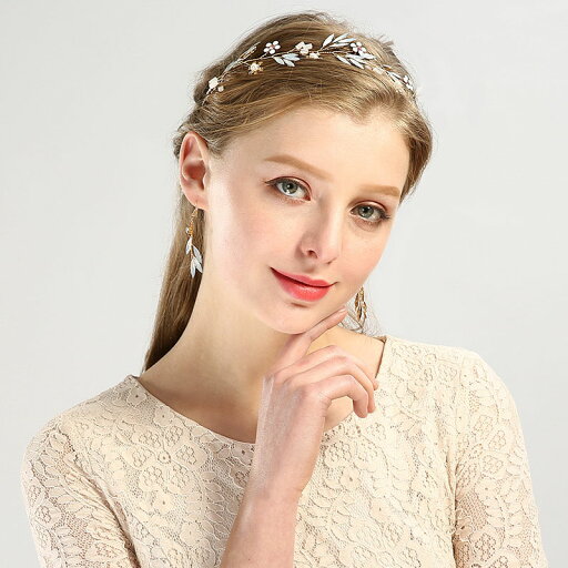 リーフ 花 ウェディングヘアバンド ブライダル シンプル ヘアアクセサリー 花嫁 ヘッドドレス 結婚式 パーティーカチューシャ 髪飾り 挙式 ウエディング 二次会 リーフ 花 ウェディングヘアバンド ブライダル シンプル ヘアアクセサリー 花嫁 ヘッドドレス 結婚式 パーティーカチューシャ 髪飾り 挙式 ウエディング 二次会