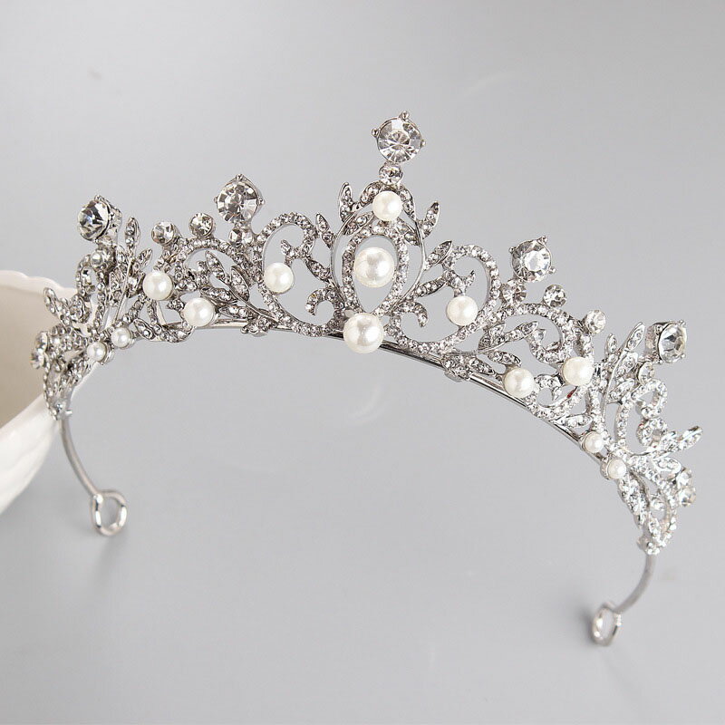 パール ラインストーン ティアラ ウェディング ブライダル ウエディング アクセサリー ジュエリー 小物 結婚式 花嫁 挙式 二次会 ヘアアクセサリー パーティー