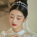 ヘッドドレス ティアラ ウェディング小物 ヘアアクセサリー 前撮り 清楚 結婚式 二次会 披露宴 花嫁 ブライダル ウエディング パーティー 2次会 成人式 上...