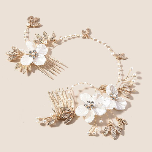 ゴールド 花 ウェディング フラワー ヘッドドレス アクセサリー 結婚式 二次会 披露宴 花嫁 ブライダル ウエディングフォト パーティー 演奏会 発表会 華やか ゴールド 花 ウェディング フラワー ヘッドドレス アクセサリー 結婚式 二次会 披露宴 花嫁 ブライダル ウエディングフォト パーティー 演奏会 発表会 華やか