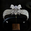 ティアラ クラウン ウエディングヘッドドレス 王冠 ウェディングアクセサリー 花嫁小物 結婚式 披露宴 ブライダル 二次会 前撮り パーティー 韓国風 おしゃれ