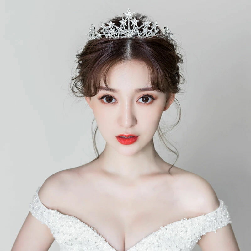 ティアラ 髪飾り ウエディング ウェディング クラウン 安い 結婚式 ブライダル用 ヘッドドレス 王冠 花嫁 パーティー 二次会 ヘアアクセサリー 披露宴