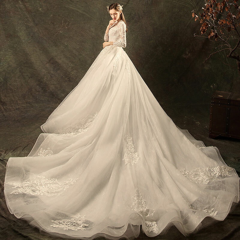 結婚式 花嫁 ウェディングドレス 上品 二次会 ...の商品画像