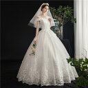 豪華 ウェディングドレス 花嫁 挙式 ブライダル 結婚式 wedding dress 披露宴 ロングドレス トレーン 二次会 フォーマルドレス オフショルダー ...