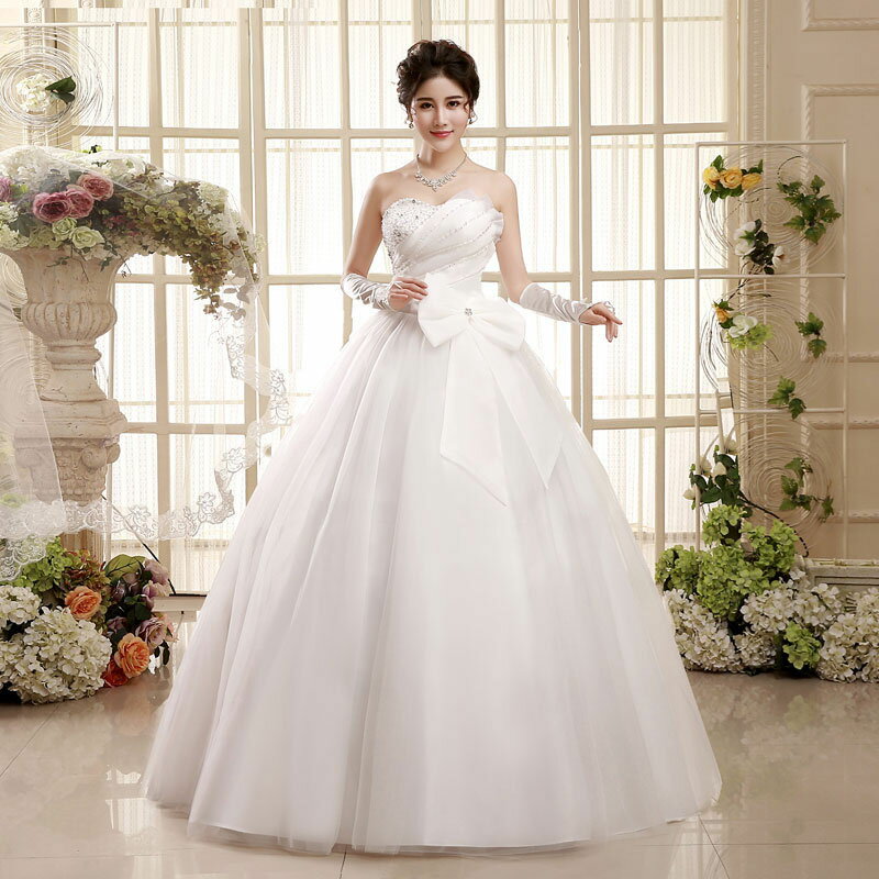 ウェディングドレス 袖なし 二次会 プリンセスラインドレス 結婚式 花嫁 ロングドレス 高級感 豪華ドレス 前撮り パーティードレス エレガント フォーマルドレス 蝶結び 可愛い 披露宴 撮影 食事会 wedding dress オーダーメイドも可能