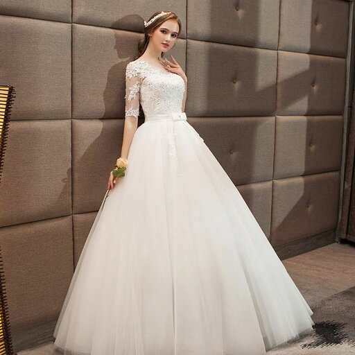 ウェディングドレス 二次会ドレス 結婚式 披露宴 ブライダルドレス ロング丈 ロングドレス 5分袖 レース 花嫁ドレス ウエディングドレス プリンセスラインドレス オフホワイト 編み上げ リボン 前撮り エレガント 海外挙式 セミオーダー ボリューム クラシカル 王道 上品 ウェディングドレス 二次会ドレス 結婚式 披露宴 ブライダルドレス ロング丈 ロングドレス 5分袖 レース 花嫁ドレス ウエディングドレス プリンセスラインドレス オフホワイト 編み上げ リボン 前撮り エレガント 海外挙式 セミオーダー ボリューム クラシカル 王道 上品