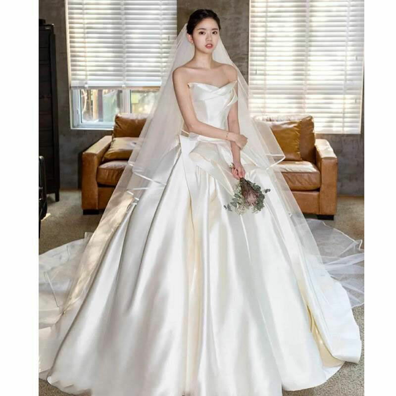 ウェディングドレス ウエディングドレス プリンセスラインドレス ロング丈 ロングドレス 二次会ドレス ..