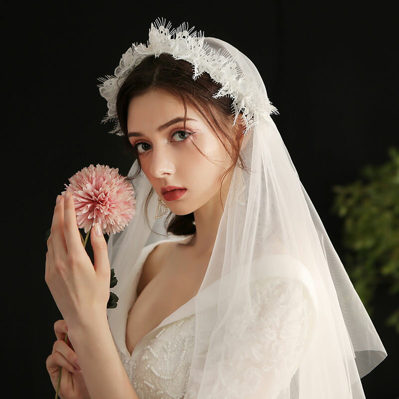 ベール ロングベール ウエディングベール ミドルベール ヴィンテージ ヘッドドレス 花嫁 結婚式 ブライダル 二次会 海外挙式 2次会 前撮り 教会挙式 欧米風