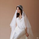 ウエディングベール ウェディングベール ミドルベール ミディアムベール マリアベール ブライダル 結婚式 二次会 披露宴 花嫁 前撮り オフホワイト ヘアアクセ...