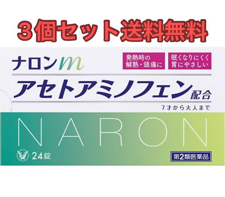 【3個セット送料無料】大正製薬 ナロンm 24錠【定形外郵便発送】【第2類医薬品】