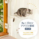 キャットタワー専用 アクリル棚板 (クリア) 【ねこゴロン オプション品】送料無料 窓際 カスタマイズ カスタム パーツ 透明 スケルトン 肉球 キャットステップ 洗える おしゃれ 日本製（CTE-AB(CL)）