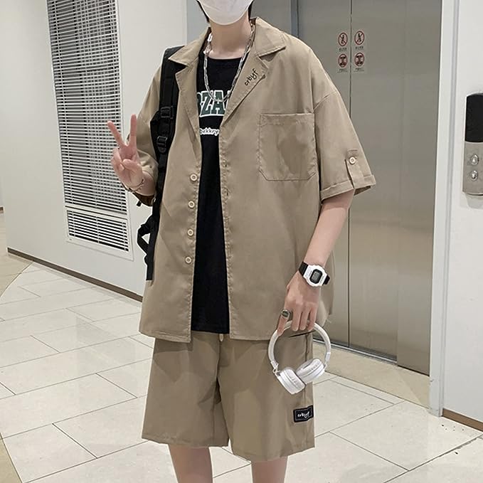 Rakuten - セットアップ メンズ 上下セット 夏 半袖ジャケット ハーフパンツ 2点セット おしゃれ 吸汗速乾 大きいサイズ 夏服