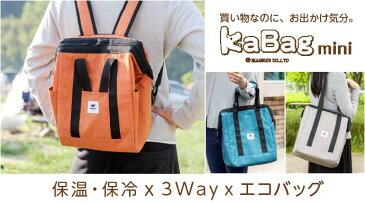 【KABAG.mini】お買い物かごバッグ 保冷保温バッグ 保冷 エコバッグ コンパクト 大容量 折りたたみ エコバッグ マイバッグ バッグパック テレビ紹介 買い出し ブラック ブルー グレー オレンジ 選べる4色 EL8299