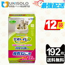 \25日ポイント5倍&300円OFFクーポン/【まとめ買い*12袋セット】デオトイレ 複数ねこ用 消臭・抗菌シート 16枚 入り 12個セット