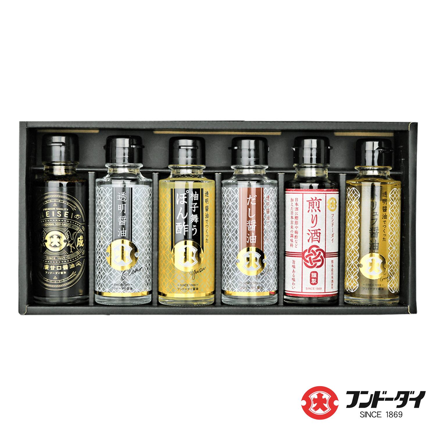 【訳あり】フンドーダイ こだわりの贅沢 透明醤油6本セット 醤油 調味料 老舗 しょうゆ ギフト ギフト..