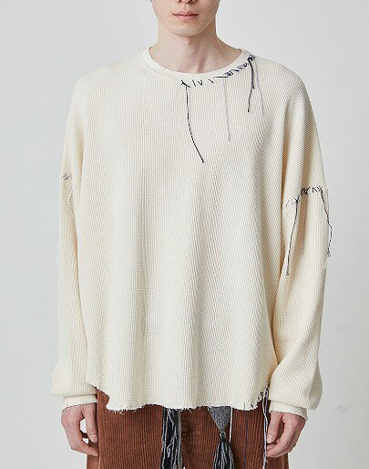 【先行受注】【POINT2倍】【DISCOVERED/ディスカバード】LOOPING WAFFLE CUTSEWN(2色)(トップス/プルオーバー/カットソー/ニット/MENS/UNISEX/2024AW)【納期8月～9月】のサムネイル