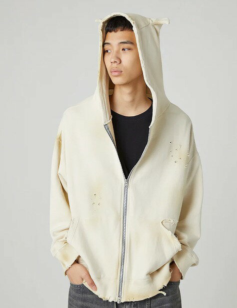 【POINT2倍】【DISCOVEREDディスカバード】DEVIL DAMAGE SWEAT HOODIE(2色)(フーディー/TOPPS/トップス/MEN'S/メンズ/2024AW)のサムネイル