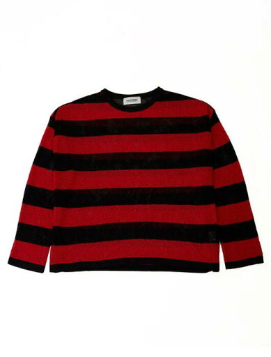 【POINT2倍】【DISCOVERED ディスカバード】MESH LAME PULLOVER KNIT(2色)