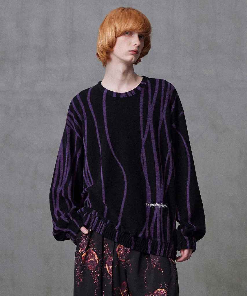 ■【POINT2倍】【SHAREEFシャリーフ】 CURVED LINE JQ L/S PULLOVER/23715051(3色）(プルオーバー/TOPS/23AW)のサムネイル