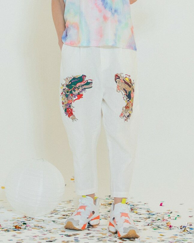 Rakuten - 【STOFストフ】SF24SS-12Linen UTAGE Embroi Pants(2色)(lady's/レディース/UNISEX/ユニセックス/24SS)