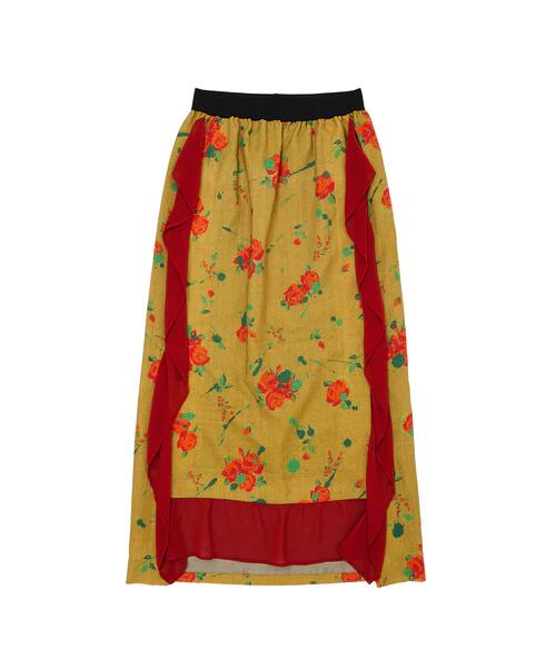 yPOINT2{zyFACETASM t@Zb^YzORIGINAL FLOWER PRINT SKIRT(XJ[g/{gX/UNISEX/23aw)