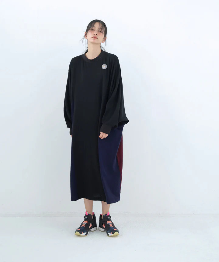 Rakuten - 【POINT3倍】【26AW 先行受注】【BEDSIDEDRAMAベッドサイドドラマ】Pattern Switch Wide Dress(BSD26AW-18) (2色）(/lady's/レディース/UNISEX/ユニセックス/26AW